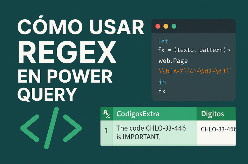 Cómo Usar Expresiones Regulares (Regex) en Power Query con JavaScript