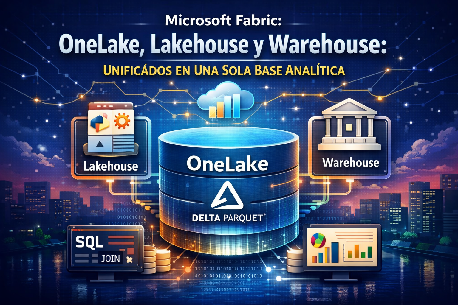 Microsoft Fabric: cómo OneLake, Lakehouse y Warehouse se unen en una sola base analítica (One Copy)