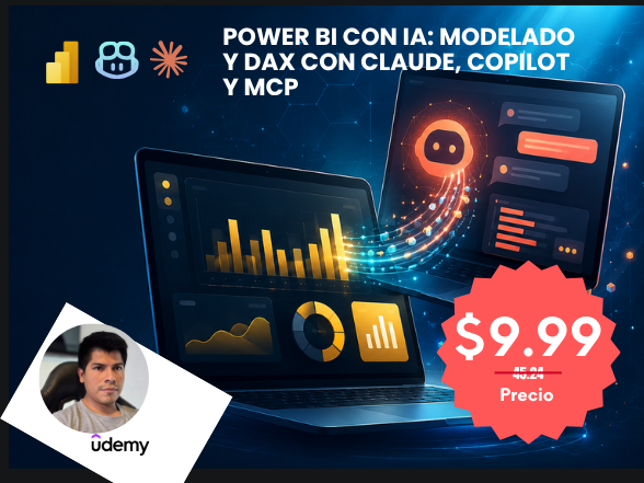 Power BI con IA: Modelado y DAX con Claude, Copilot y MCP