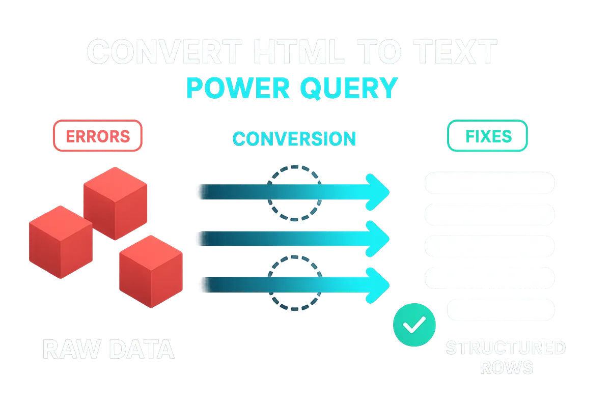 Convertir HTML a texto en Power Query: Html.Table y manejo de nulos